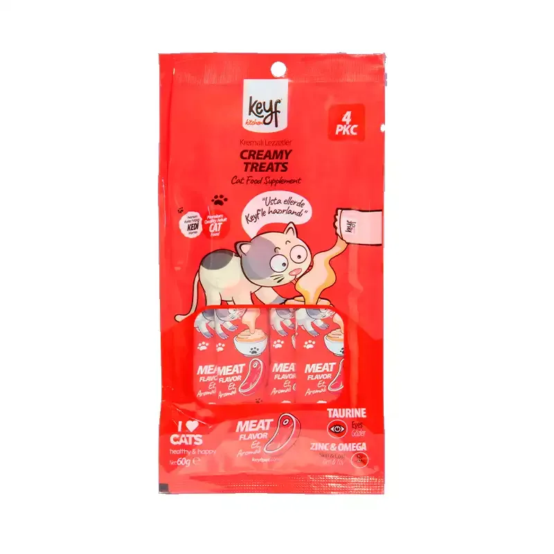 بستنی گربه کیف طعم گوشت Keyf With Beef بسته 4 عددی