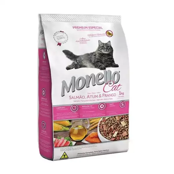 مونلو مدل Monello Salmon & Chicken با طعم ماهی سالمون و مرغ وزن 15 کیلوگرم