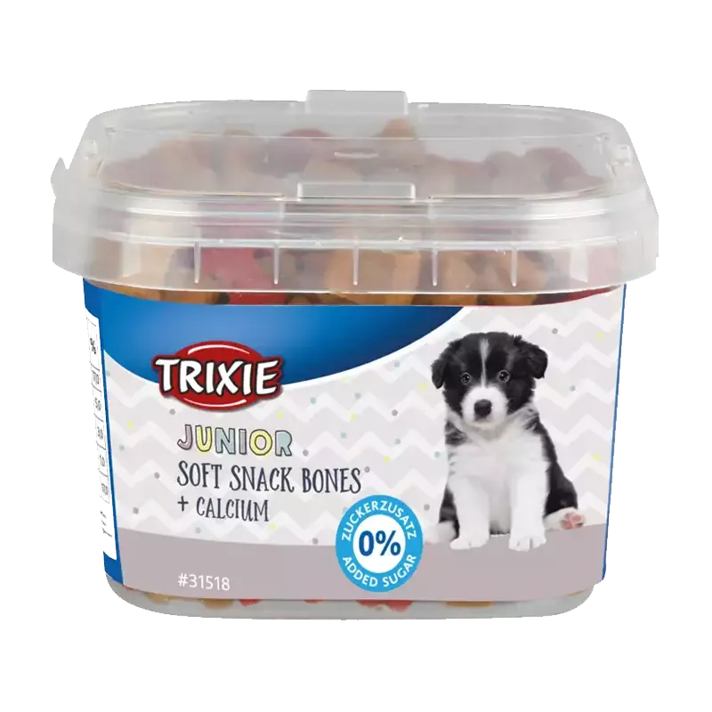 تشویقی سگ تریکسی مدل Junior Soft Snack Bones با مخلوط وزن 140 گرم