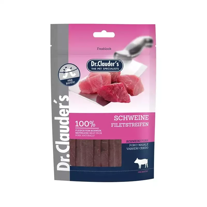 تشویقی سگ دکتر کلادرز با طعم گوشت شکار Dr.Clauders Wild Snack وزن 80 گرم