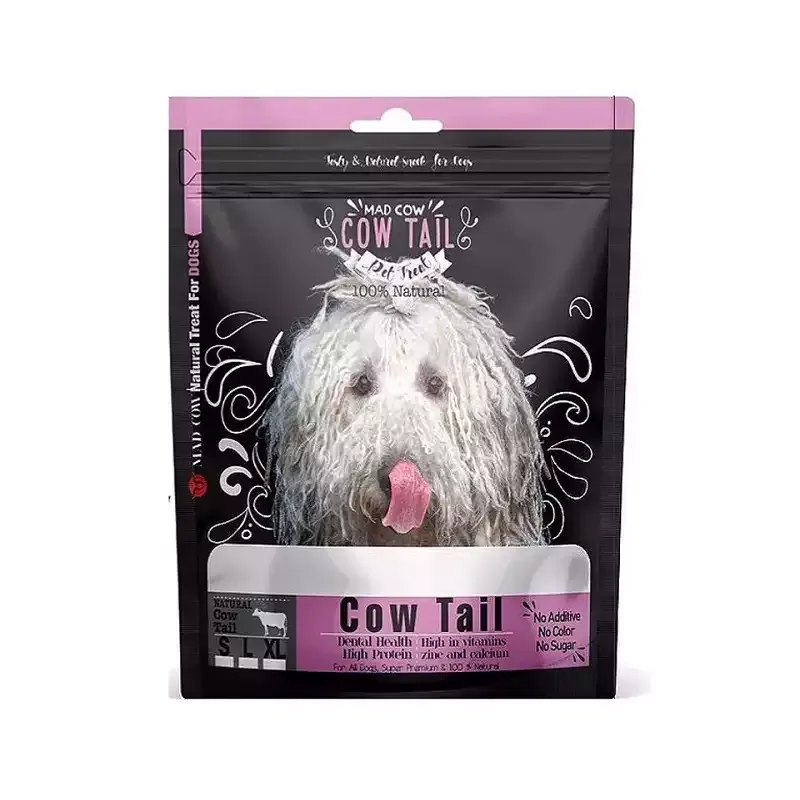 تشویقی سگ مدکاو مدل دم گاو Cow Tail وزن 250 گرم