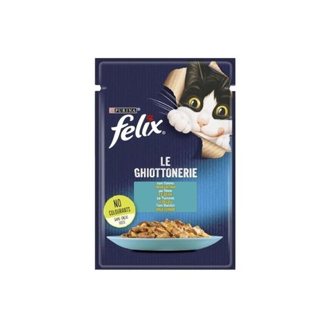 پوچ گربه فلیکس با طعم ماهی تن در ژله Felix Tuna in Jelly وزن 85 گرم