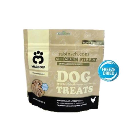 تشویقی سگ مکدولف مدل Macdolf Dog Freeze Dried طعم فیله مرغ وزن 35 گرم