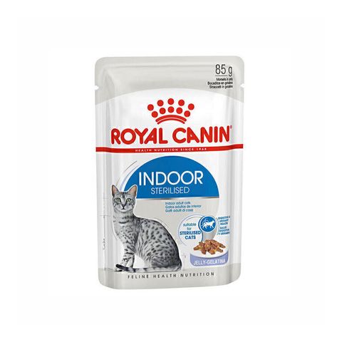 پوچ گربه عقیم شده خانگی رویال کنین با طعم مرغ در ژله Royal Canin Indoor Sterilised وزن 85 گرم