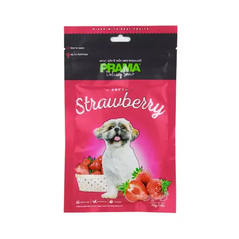 تشويقي مدادي سگ پراما با طعم توت فرنگي Prama Stick Dog Treat With Strawberry Flavor
