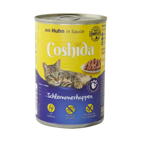 کنسرو غذای گربه کوشیدا با طعم مرغ Coshida Chicken وزن 415 گرم