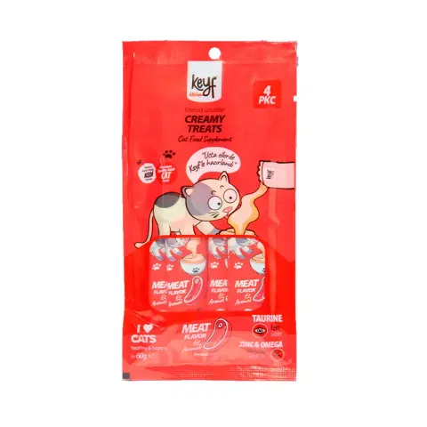 بستنی گربه کیف طعم گوشت Keyf With Beef بسته 4 عددی