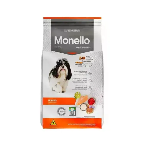 غذاي خشک سگ نژاد کوچک بالغ مونلو مدل Small Breeds With Treats وزن 1 كيلوگرم