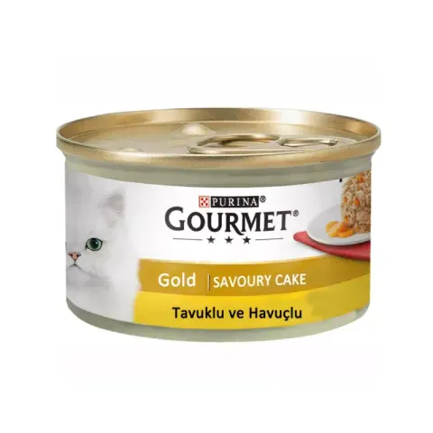 كنسرو غذاي گربه گورمت مدل Gourmet Savoury Cake طعم كيك مرغ وزن 85 گرم