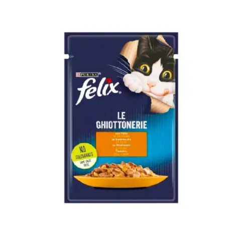 پوچ گربه فلیکس با طعم مرغ Felix Chicken وزن 85 گرم