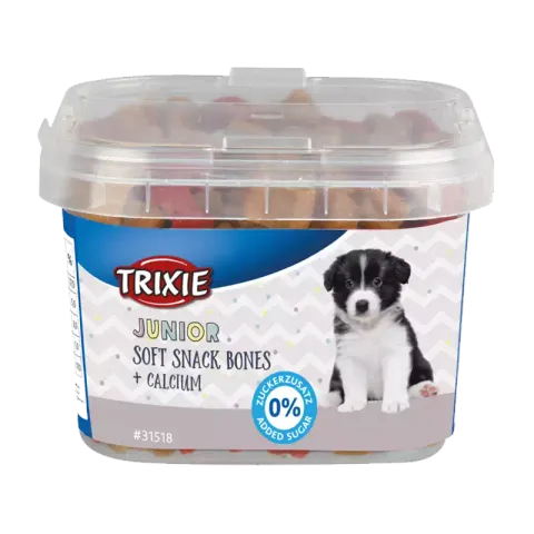 تشویقی سگ تریکسی مدل Junior Soft Snack Bones با مخلوط وزن 140 گرم
