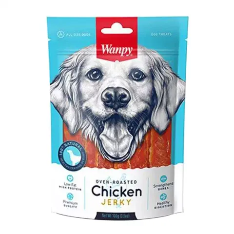 تشویقی سگ ونپی مدل Chicken Jerky وزن 100 گرم