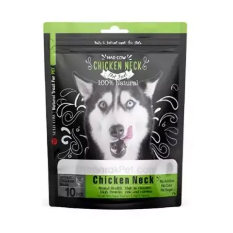 تشویقی سگ مدکاو مدل Chicken Neck گردن مرغ وزن 100 گرم