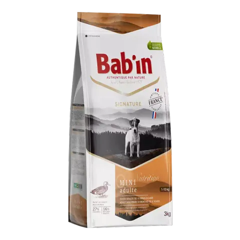 غذای خشک سگ بابین Babin Adult Mini Sterilised Duck وزن 3 کیلوگرم