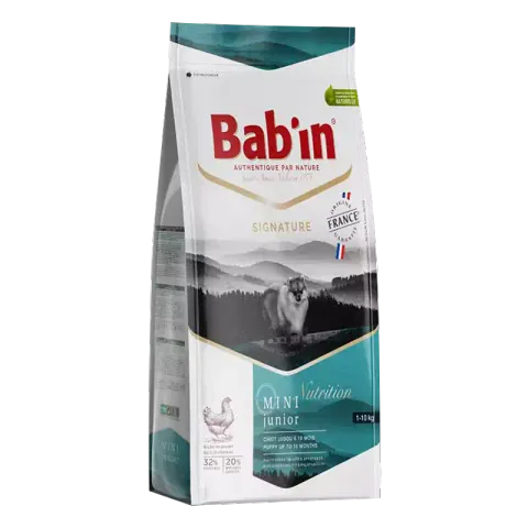 غذای خشک توله سگ بابین Babin Mini Junior Chicken وزن 3 کیلوگرم