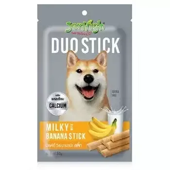 تشویقی سگ جرهای با طعم شیر و موز Jerhigh Milky Banana Stick وزن 50 گرم