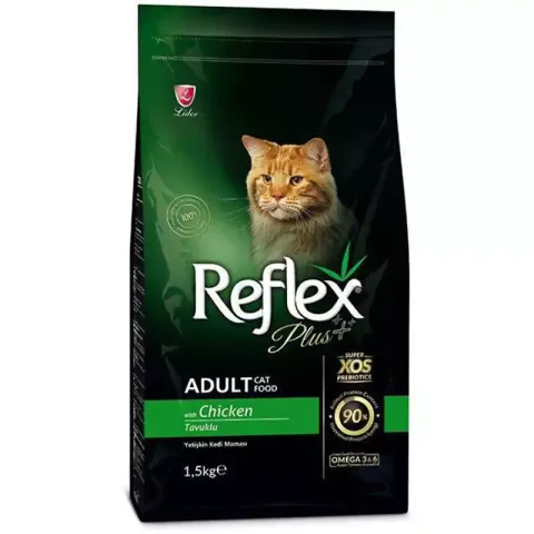 غذای خشک گربه رفلکس پلاس مدل Adult Chicken وزن 1.5 کیلوگرم