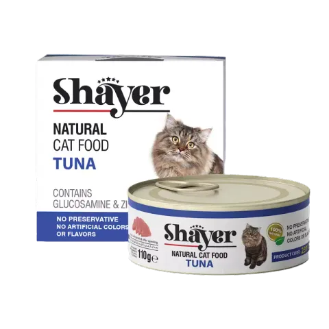 کنسرو غذای گربه شایر مدل Tuna وزن 110 گرم